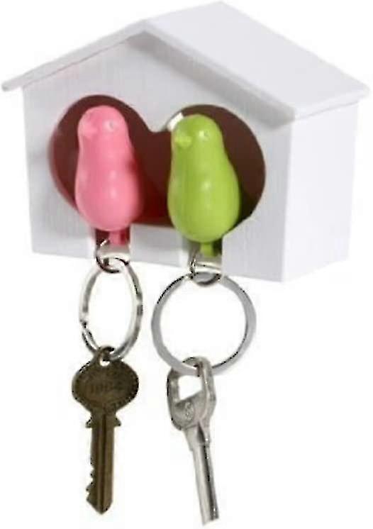 Couple Pair Sparrow Bird Nest Key Holder(one Bird And Bird Pink) Hy