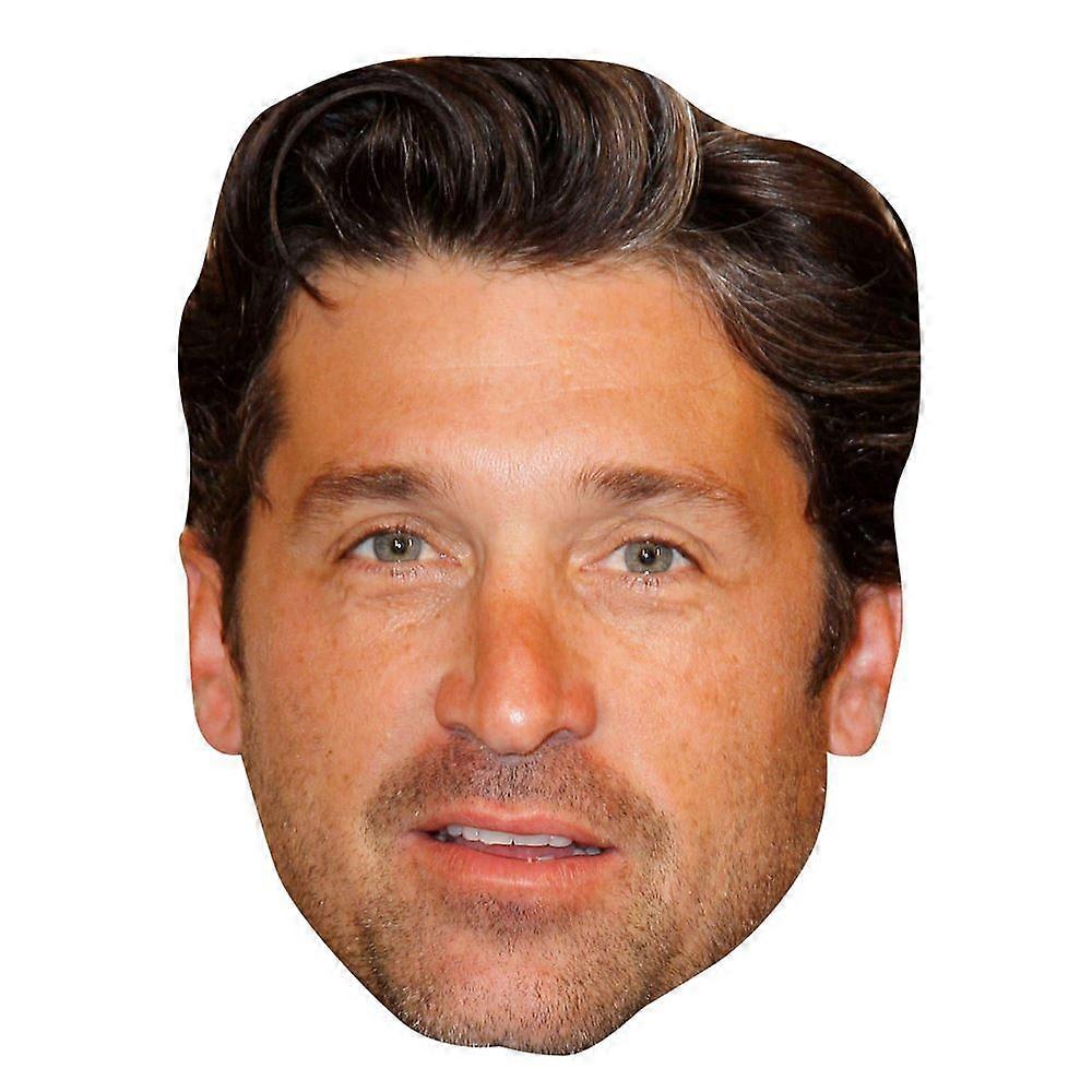 Patrick Dempsey Celebrity Mask, Flat Card Face
