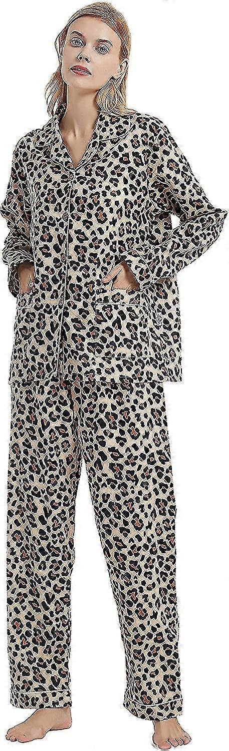 Women's Pyjama Sets | 100% Cotton Flannel Pjs | Button Front Top Drawstring