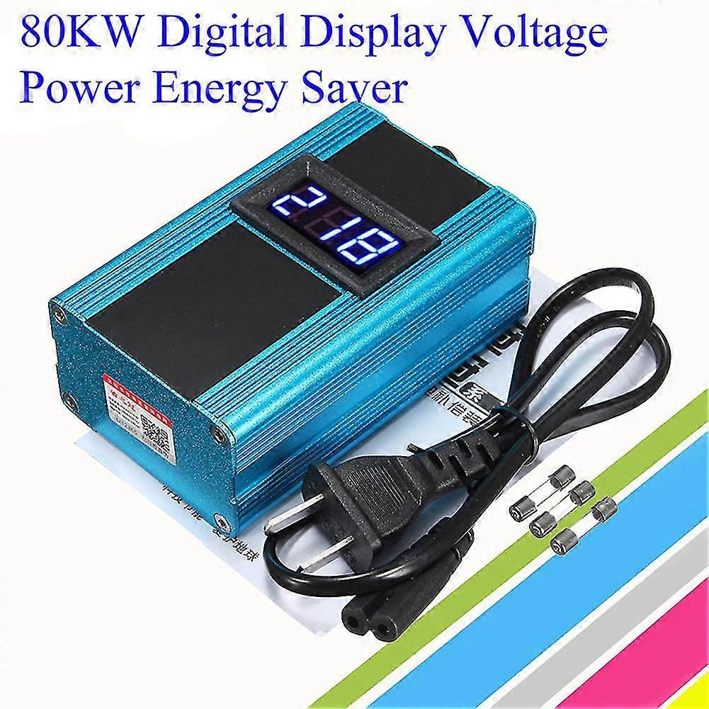 Energy Saver 80kw 110v-220v Lcd Display Electricity Saver Power Saving Box