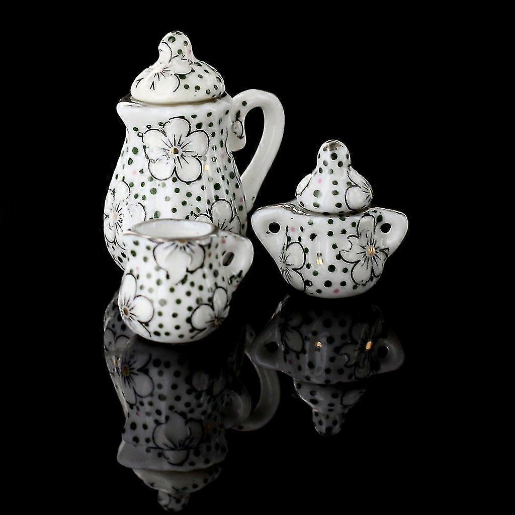 Porcelain Tea Set Eating Utensils 15pzs Daisy Pattern