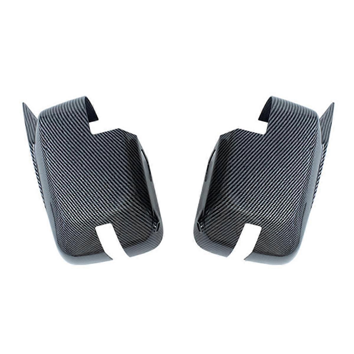 Car Rear View Mirror Cover Side Mirror Cap Trim for 2021-2024 with Turn Signal Light, Carbon Fiber