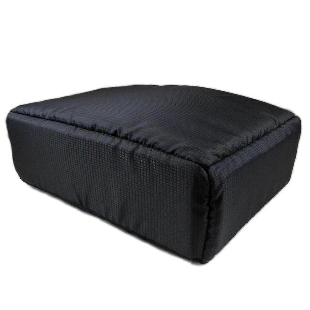 Shockproof DSLR Camera Lens Insert Bag Padded Partition Case with Front Pouch (Black)