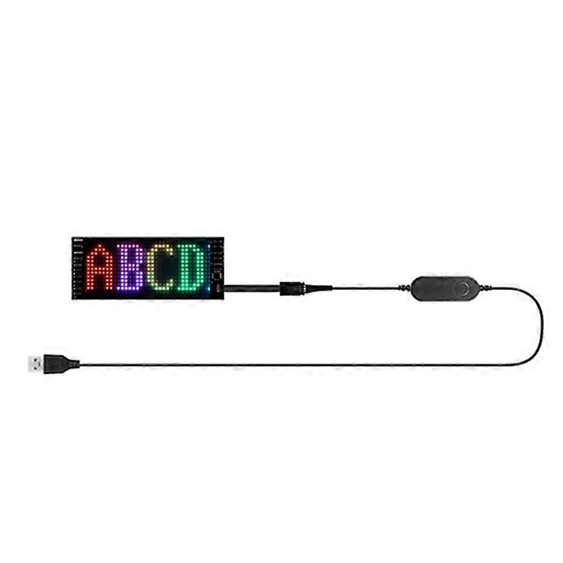 App Fernbedienung Programmierbares Scrollen Werbung Flexibles DIY USB Auto Schild