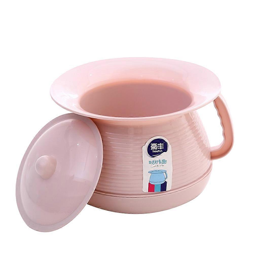 Children Plastic Urinal Potty Portable Kids Pee Shit Pot Bucket Spittoon with Lid for Home Camping Car Travel (Pink)