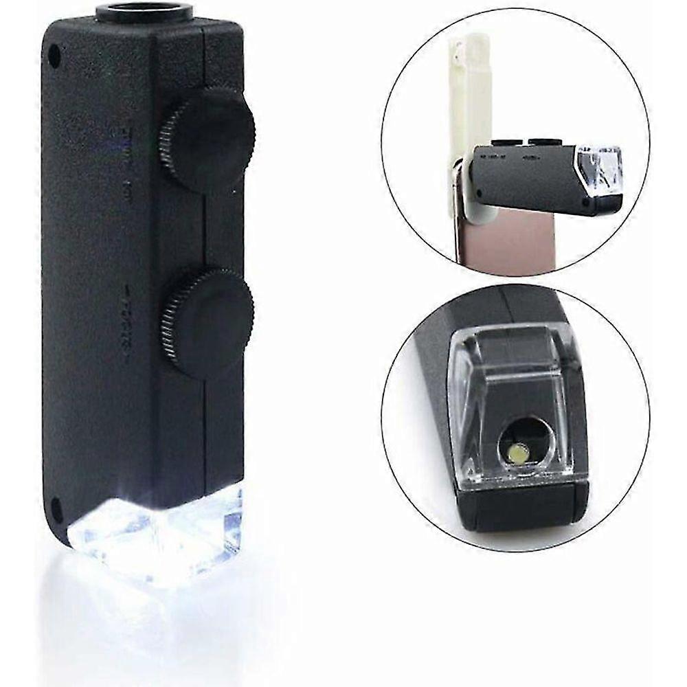 60X Led Pocket Microscope - 100X Magnifying Glass