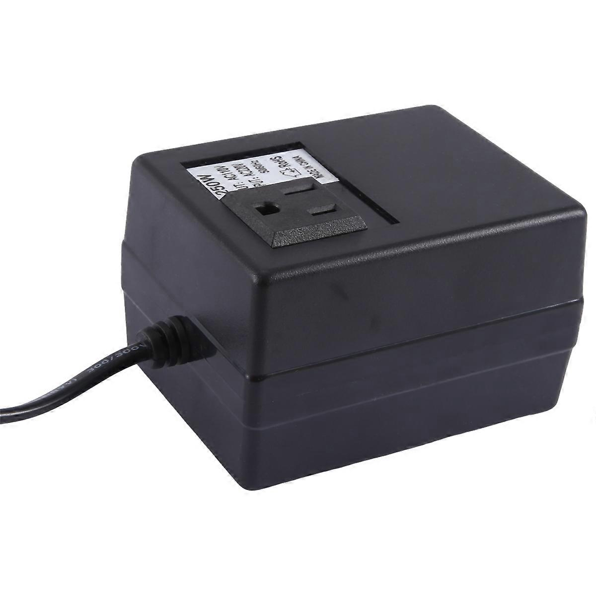 110V to 220V 250W Multifunction Convenient Practical Portable Power Transformer with US Plug