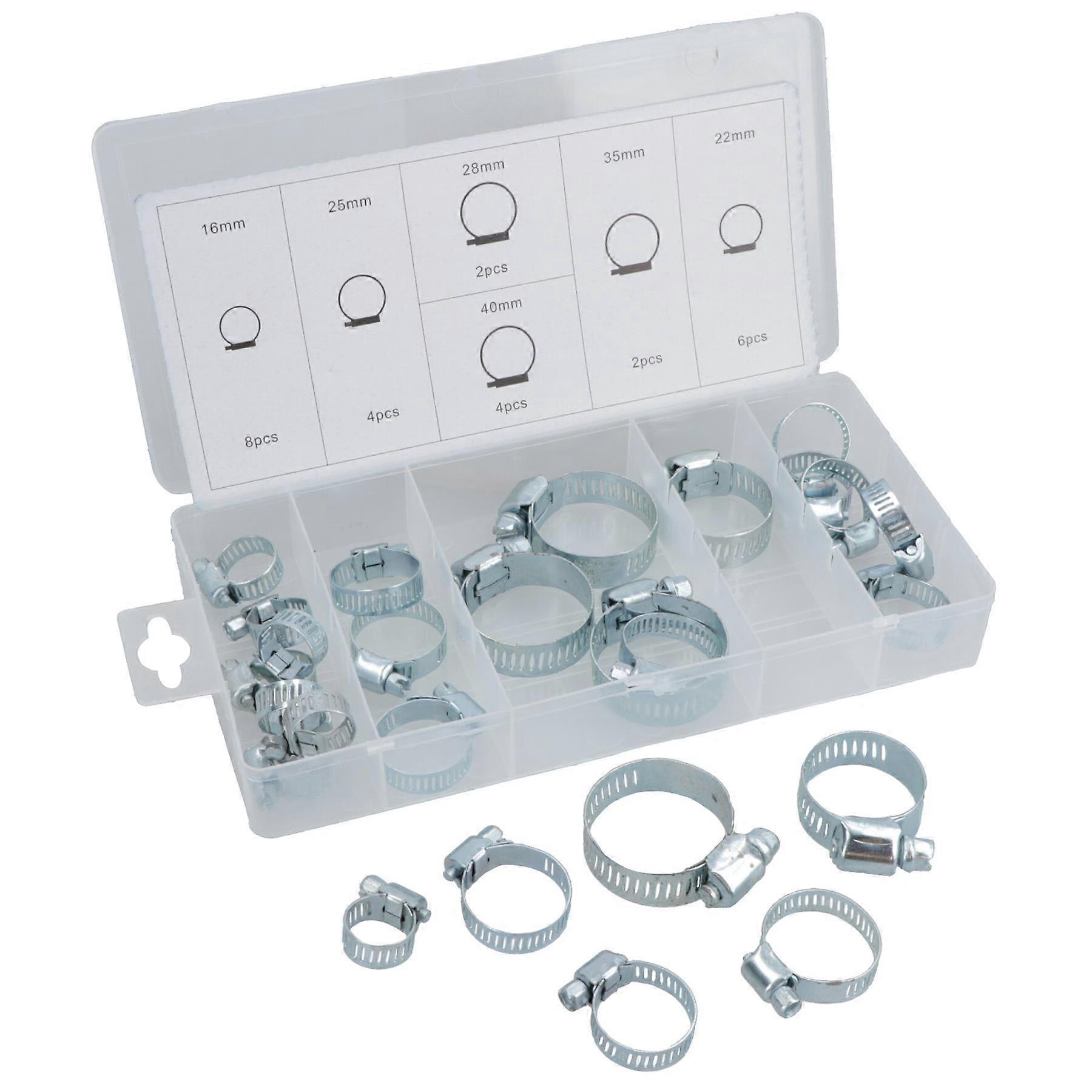 26 Piece Hose Clamp Jubilee clip Assortment kit AST31