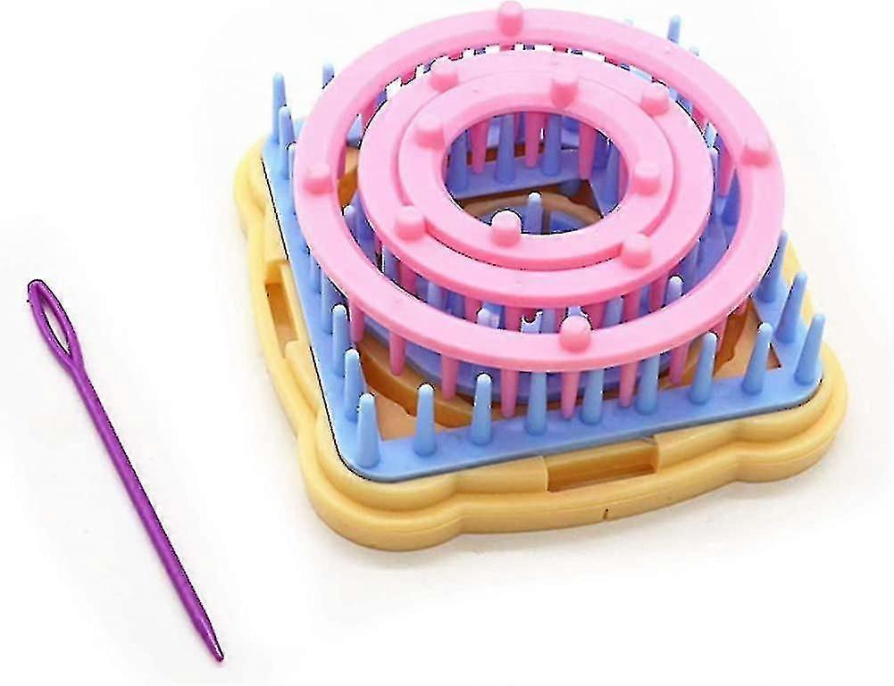 2023-weefgetouw weefkit, bloemenweefgetouwen, breigaren, ronde / vierkante weefgetouwenkit cadeau