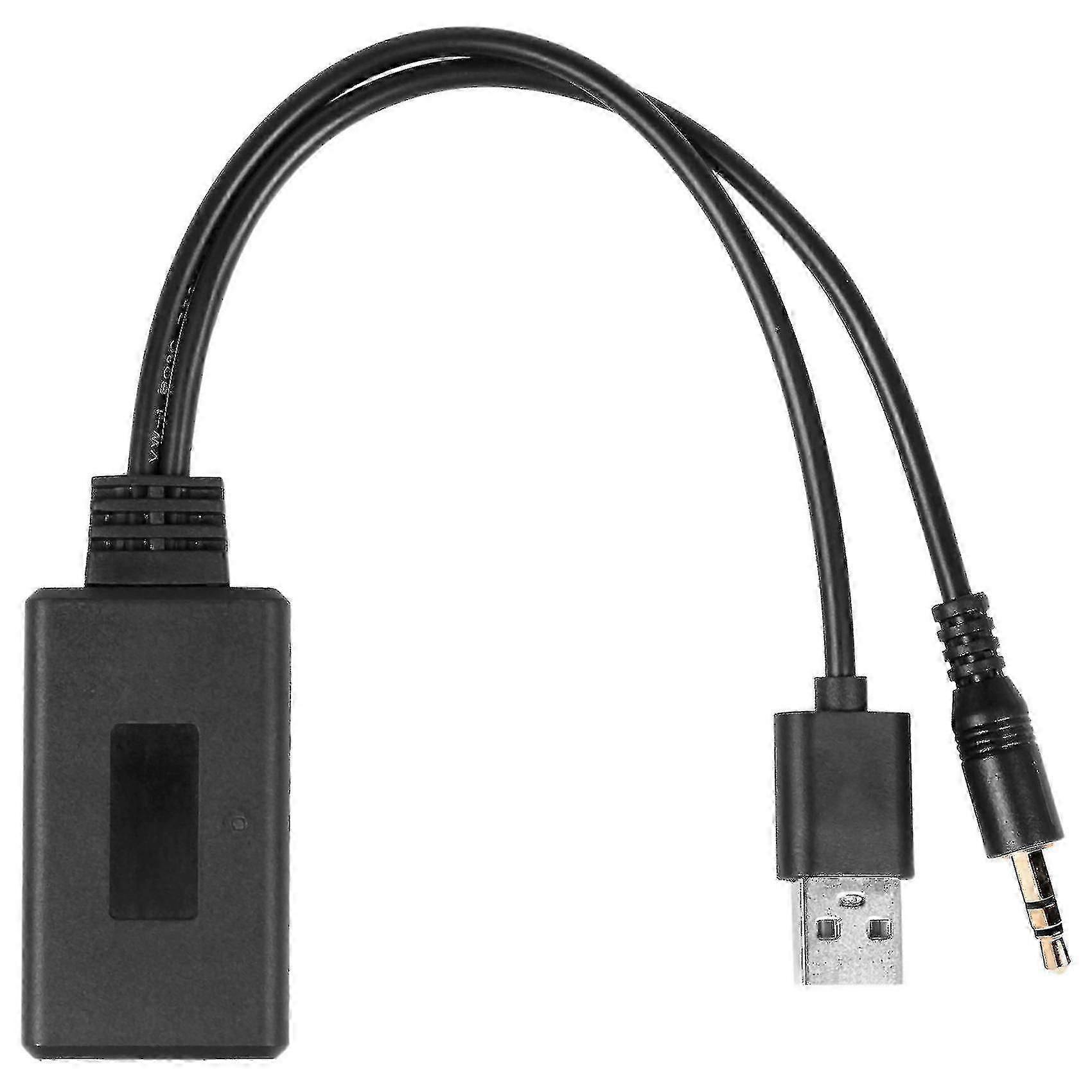 Car Wireless Bluetooth Module Music Adapter Auxiliary Receiver Aux Audio Usb 3.5mm Socket For E90 E
