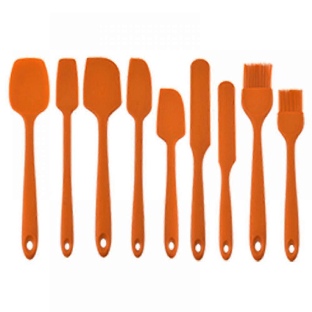 Kitchenware Baking Tools Cream Silicone Kitchenware Set of 9 Kitchen Utensils Cake Scraper Blade
