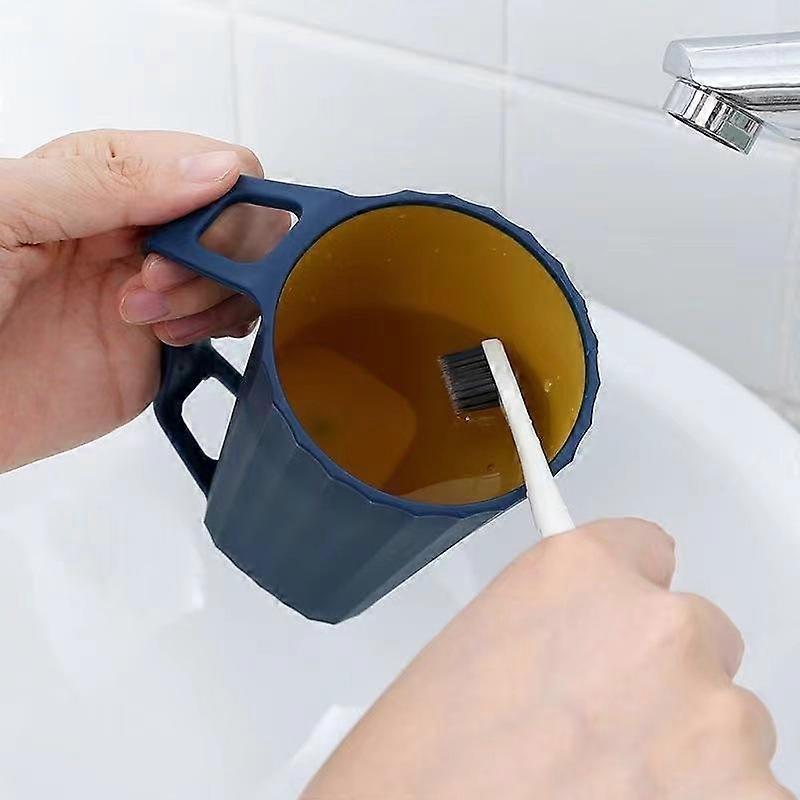 Toothbrush wash cup couple gargle cup toothbrush cup home simple student tooth cup two-color cup
