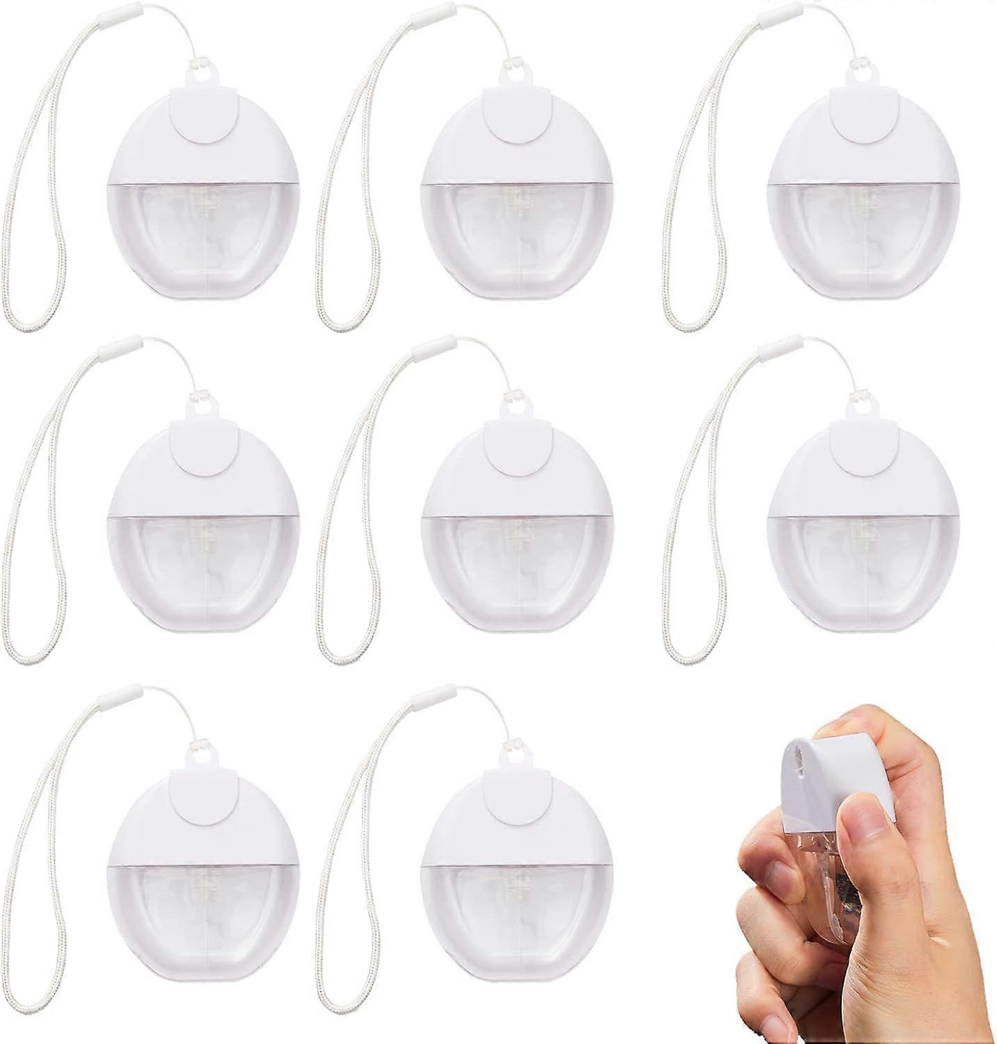 30ml Empty Spray Bottle Refillable Empty Perfume Bottle (Pack of 8), clear plastic empty spray bottles with lanyard, for perfume