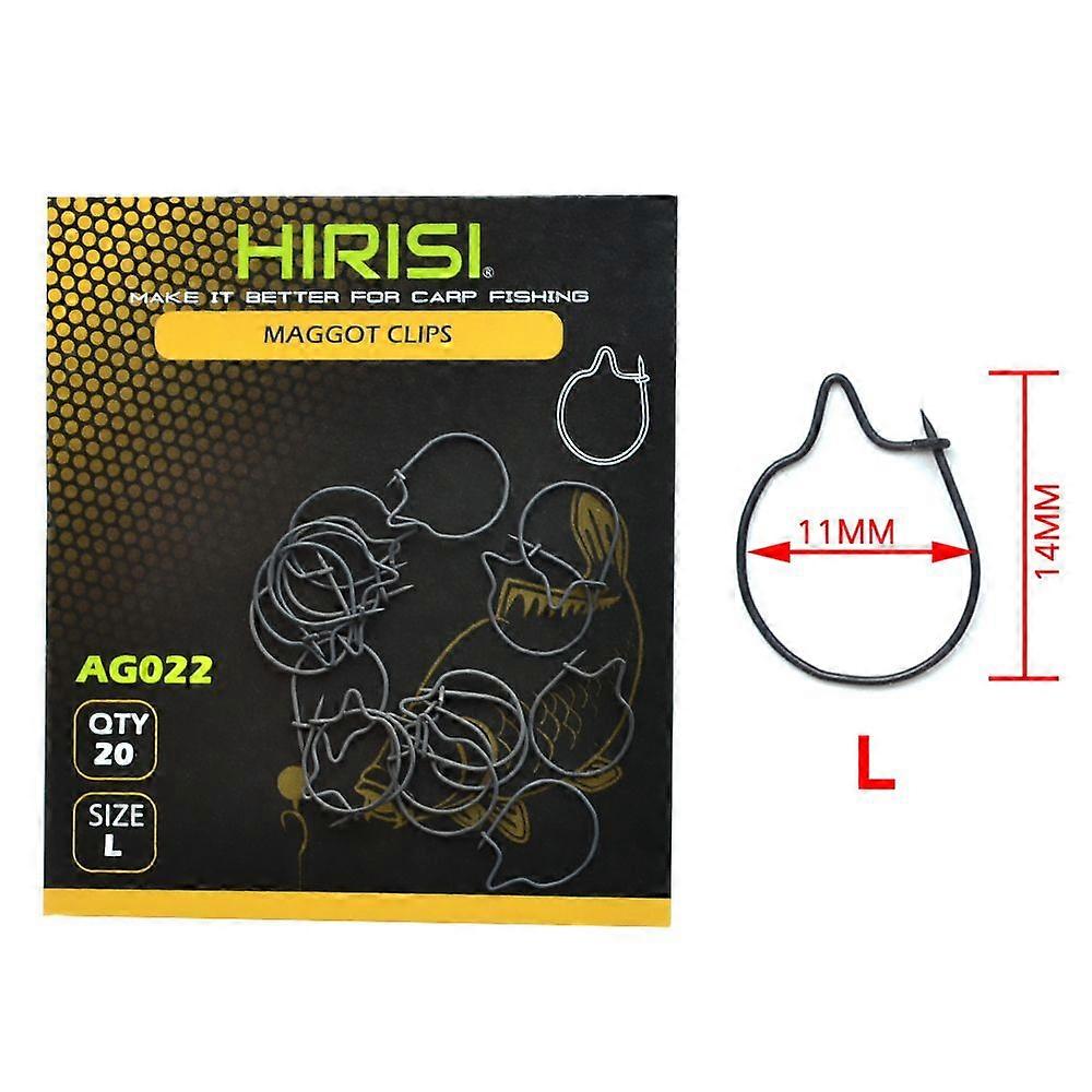 Carp Fishing Accessories 20pcs Carp Fly Clips 4 Sizes Available Fishing Lure Tools