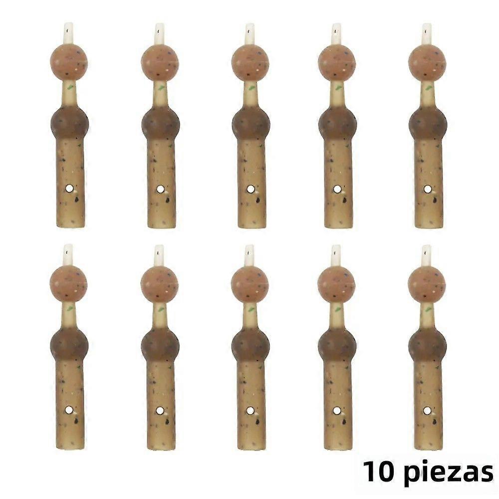 FLYSAND Carp Fishing Accessories 10/50Pcs Fishing Tools Brush Terminals and Camouflage Ball for String Preparation 10 Pieces Per Pack