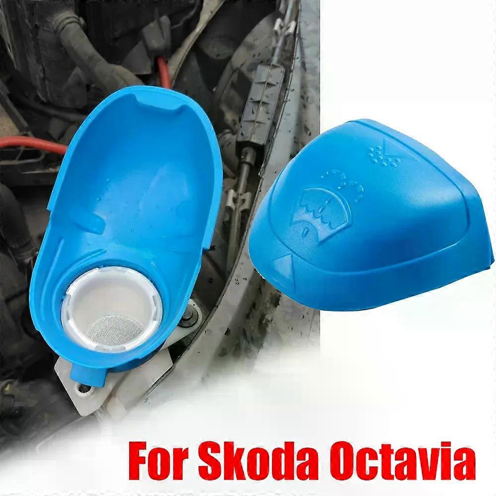 Windshield Wiper Washer Fluid Tank Cover Cap For Skoda Octavia 1U 1Z 5E NX MK1 MK2 MK3 MK4 1996- 2020 2021 2022 2023