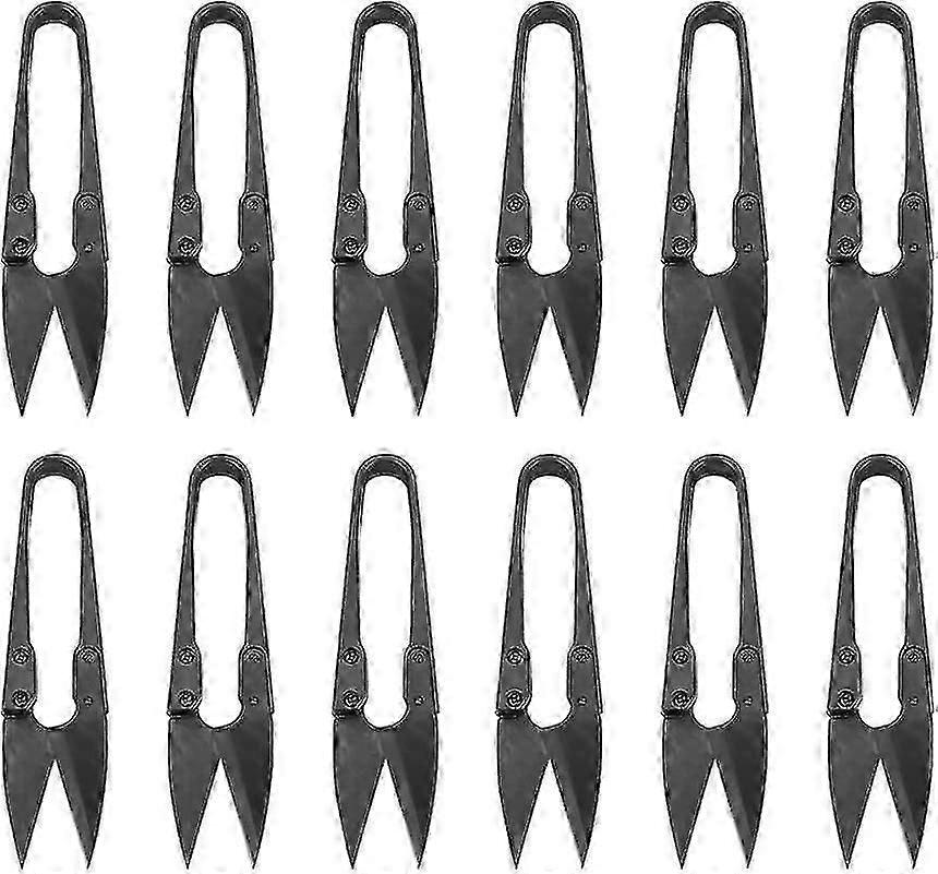 Scissors, 12 - piece Set, Sharp Blades, Durable Metal Construction, Ideal for Various Cutting Tasks