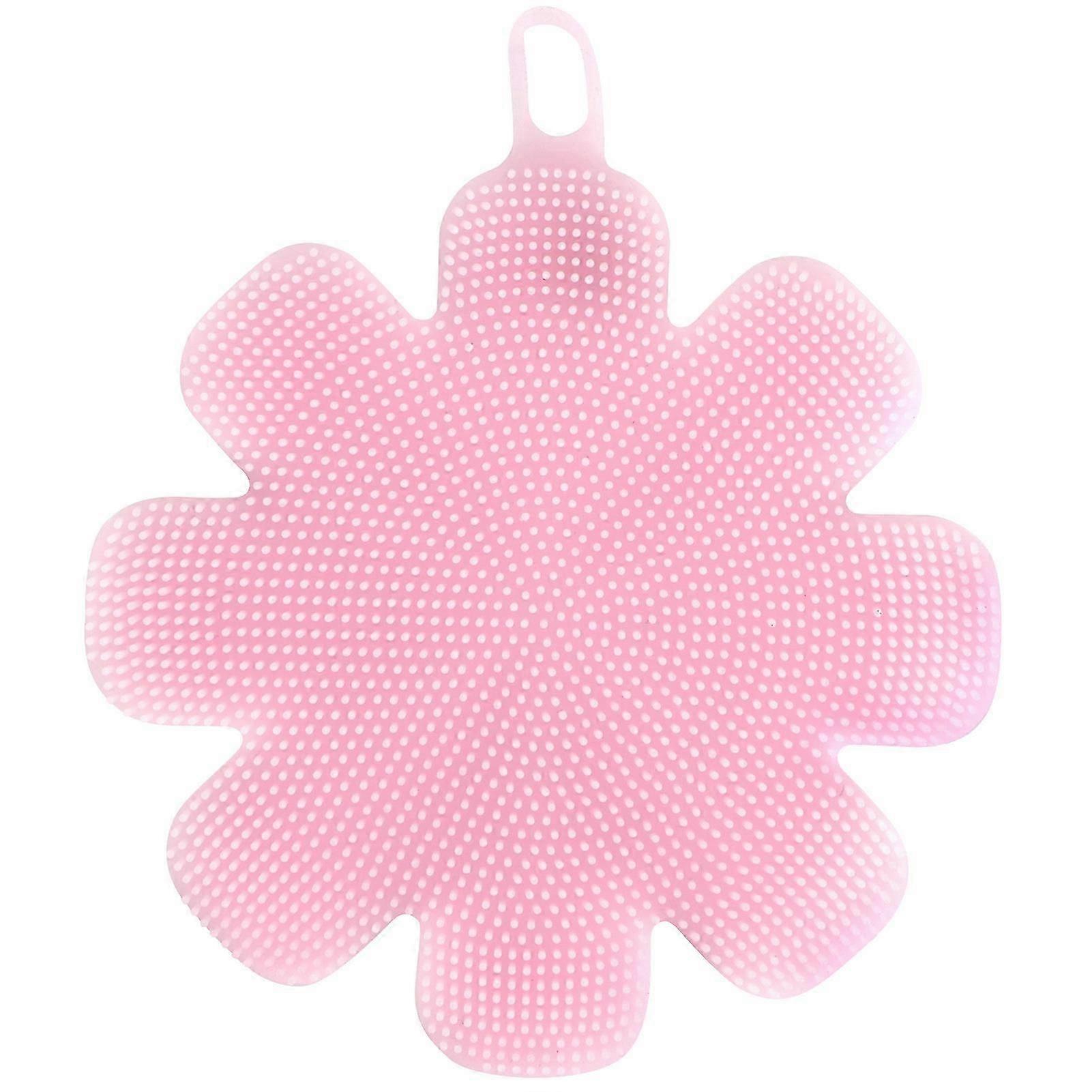 Multifunctional silicone dish brush with threaded design