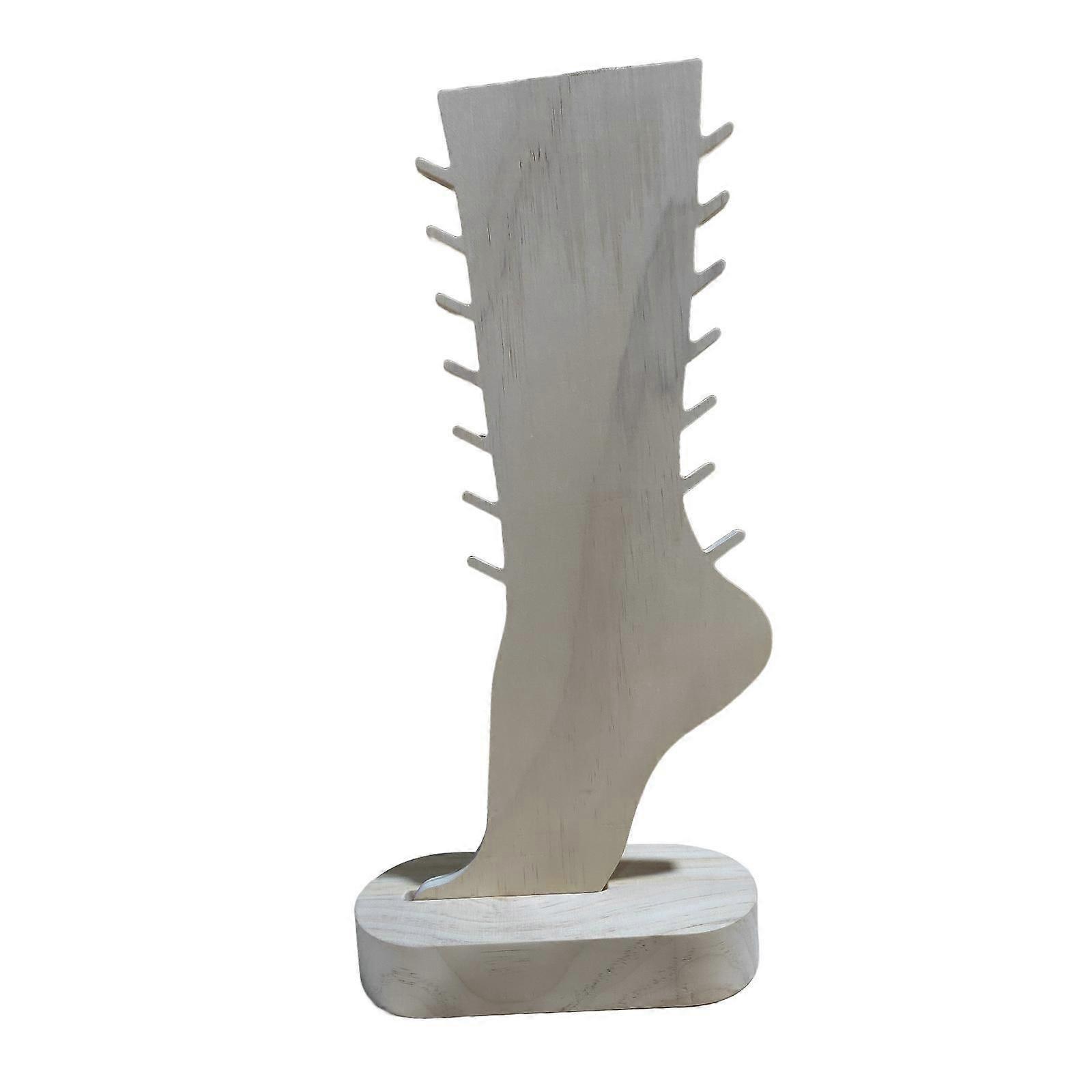 Necklace Display Stand with Base Wood for Photograph Prop Countertop Dresser