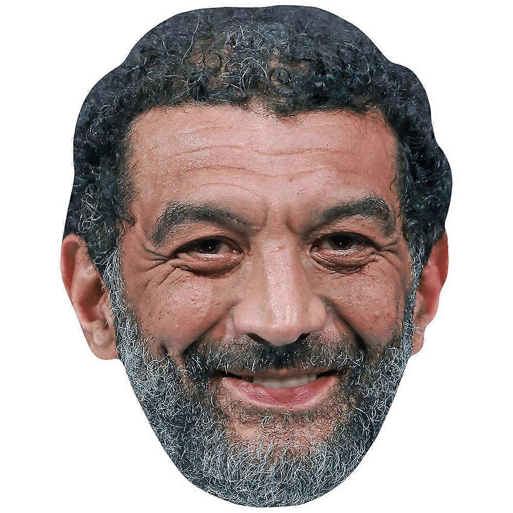 Ramzy Bedia (Smile) Celebrity Mask, Flat Card Face