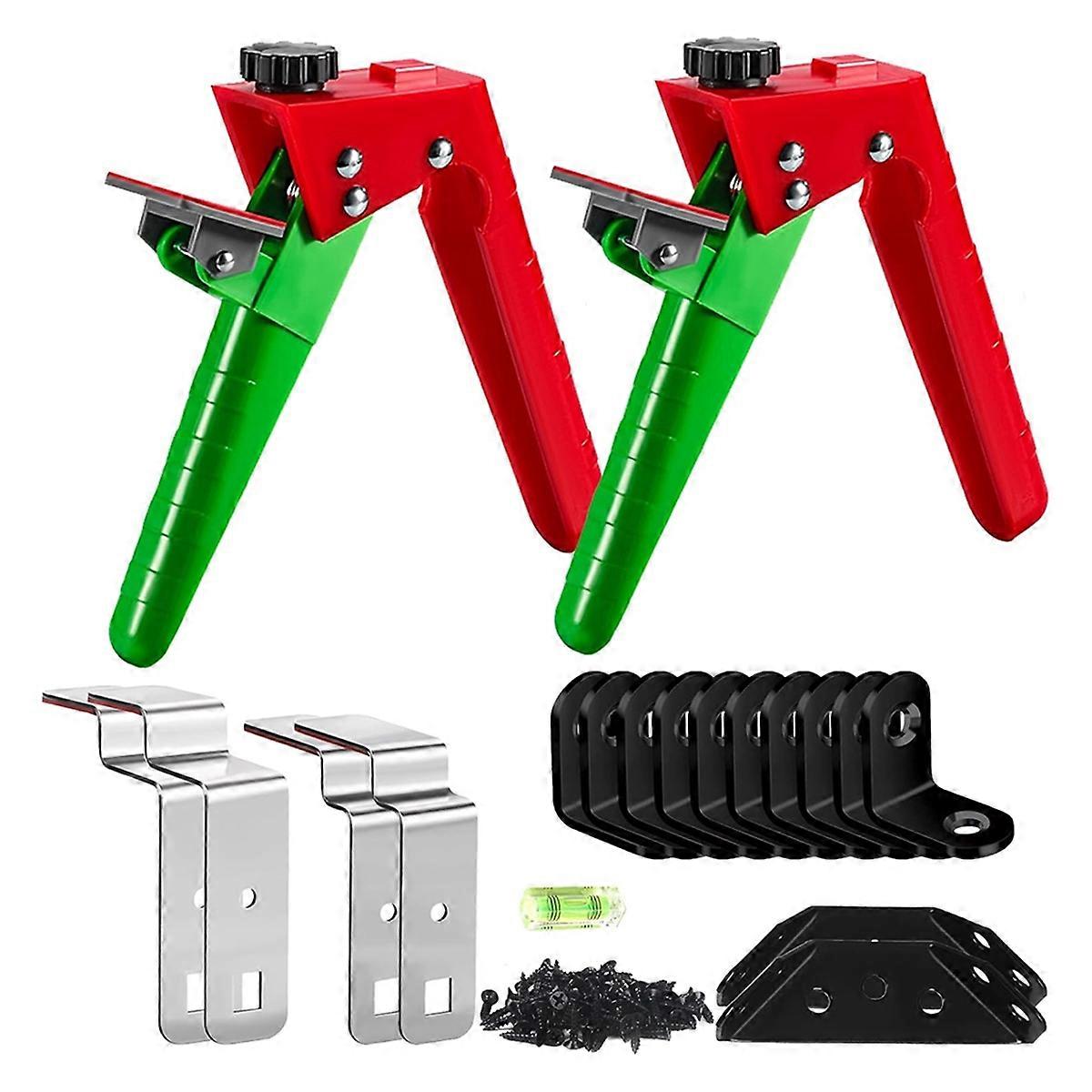 Drawer Front Mounting Clips 2 Pieces, Drawer Fixing Clips for Secure Drawer Front Assembly, Drawer