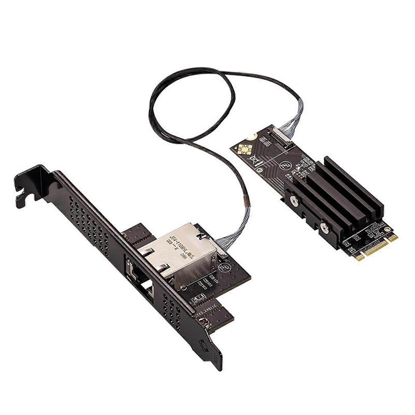 Upgrades M.2 (B+M Key) to 10G Networking Card Converters M.2 10Gb Networking Card for Highly Speed Internet Connection