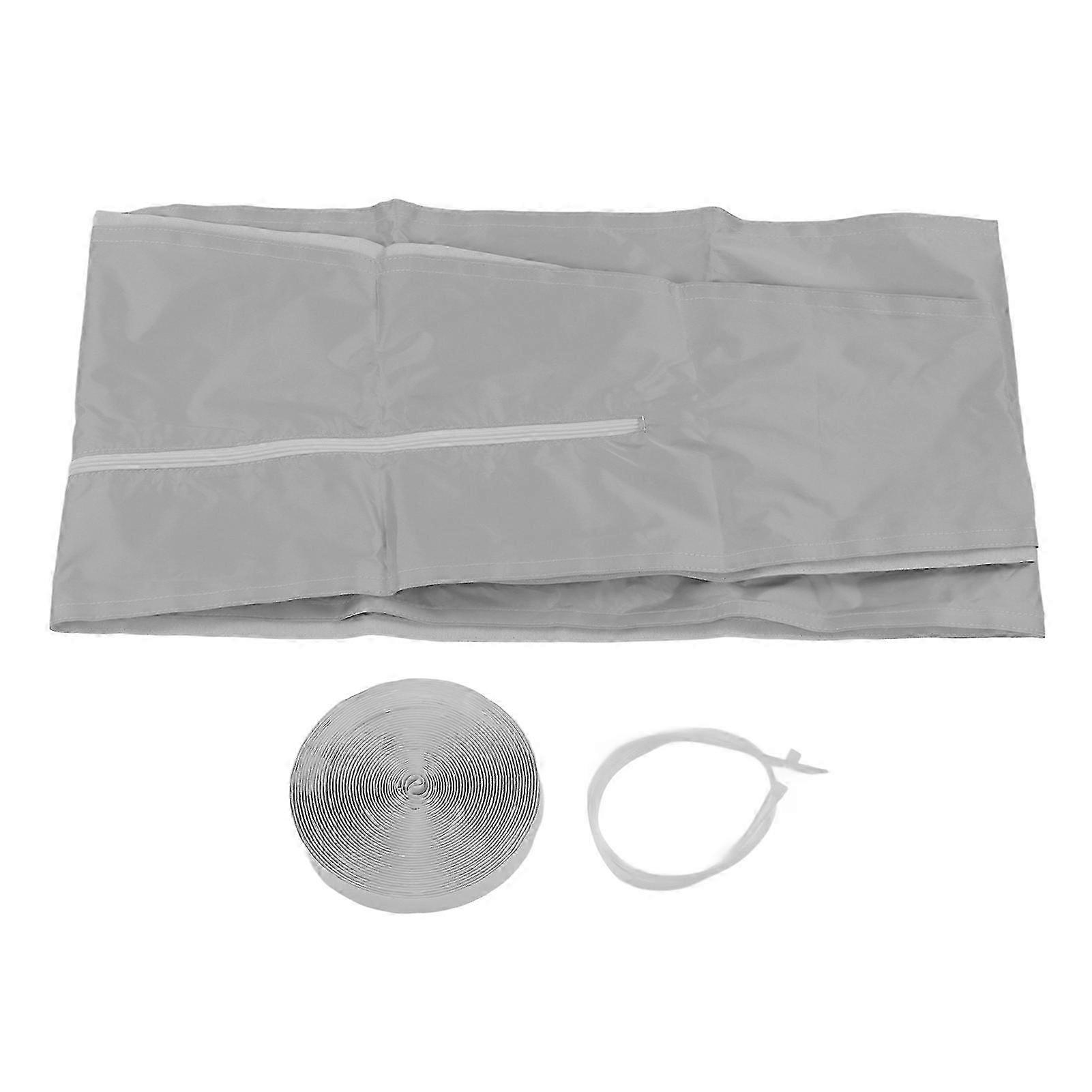 Portable Air Conditioner Window Sealing Cloth Universal AC Window Frame Baffle Kit Silver Grey 4 Meter / 13.1ft
