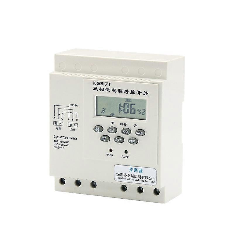 KG317T 380V Microcomputer Time-Controlled Switch Automatic Timer Water Pump Aerator Controller
