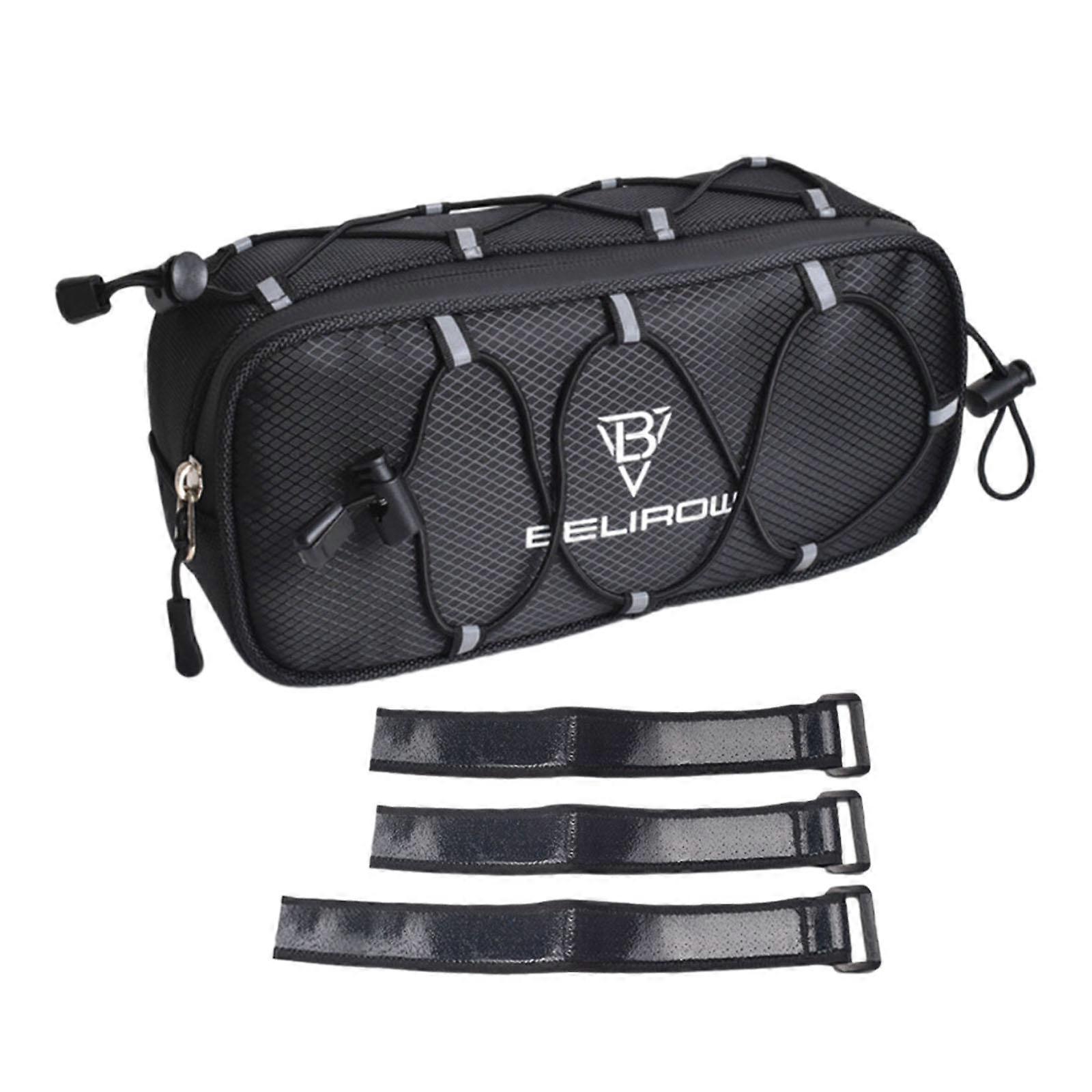 Bisiklet Gidon Çantası Katlanır Bisiklet Ön Çantası Kullanışlı Yansıtıcı Küçük Bisiklet