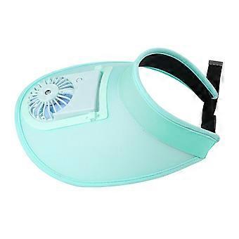 Chapeau pare-soleil avec ventilateur Protection solaire Visières supérieures vides Ventilateur rechargeable avec vitesses réglables pour enfants adultes
