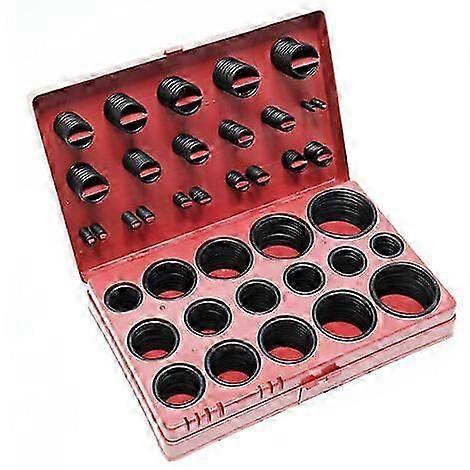 O-Ring Kit - 419 Pcs Various Sizes in Heat-Resistant Plastic Box