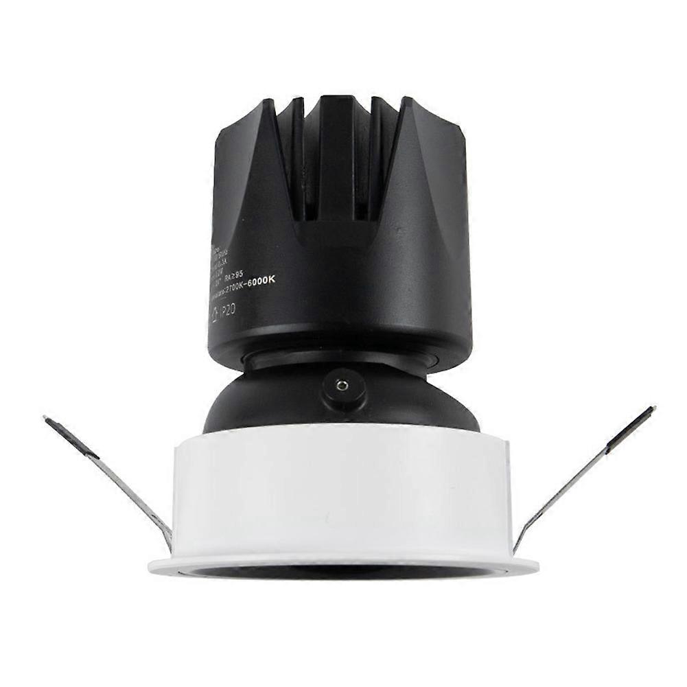 Tuya Zigbee Smart Dimming Spotlight 12W LED Spotlight Anti-Glare Dimmable Ceiling Light Recessed Angle Adjustable B
