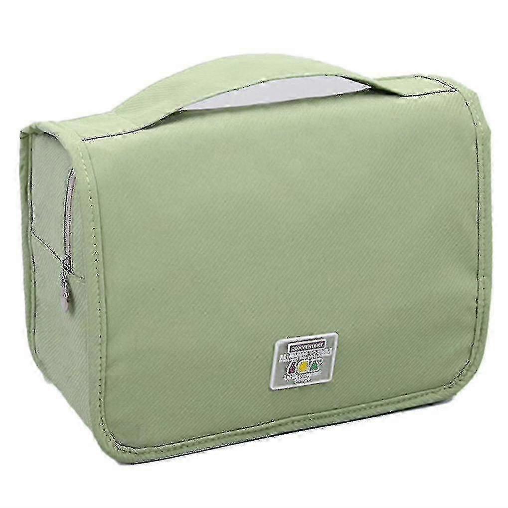 Hanging Cosmetic Organizer Bag for Travel - Large Waterproof Makeup Pouch with Multiple Compartments in Black