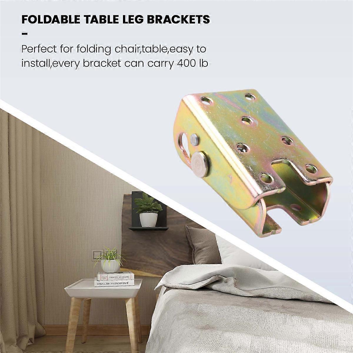 4Pcs Legs Bed Support Brackets Foldable Furniture Leg