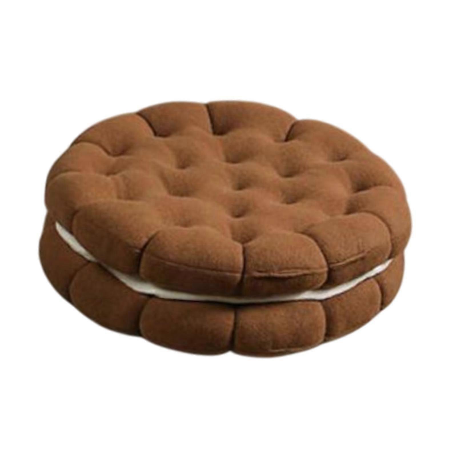 Cookie Shaped Throw Pillow Couch Pillow Accent Comfortable Cute Portable Home