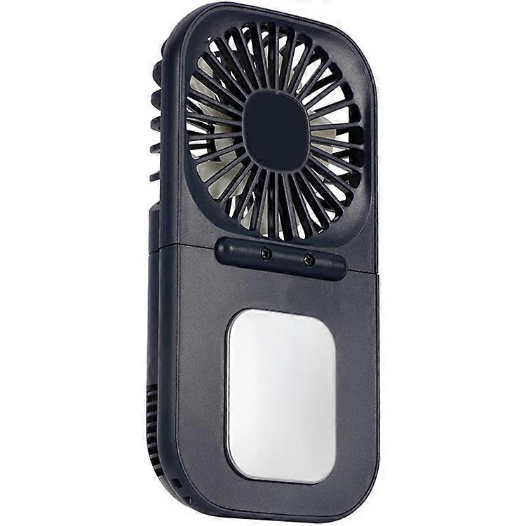 E6 Mini Handheld Neck Hanging Fan Cold Compress Function Foldable Summer Cooling Fan