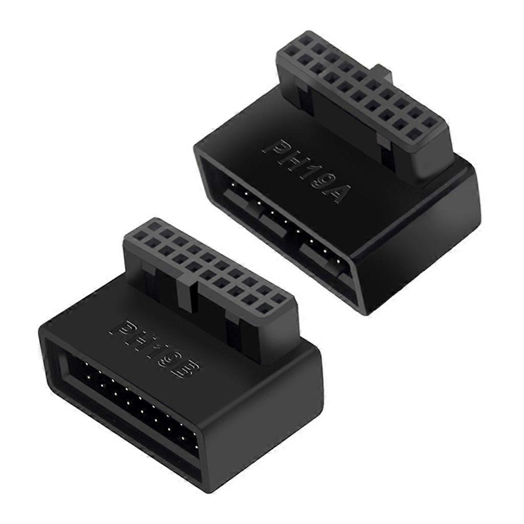 USB Header Adapter for Computer Motherboard USB 3.0 19P 20P 90 Degree Plug