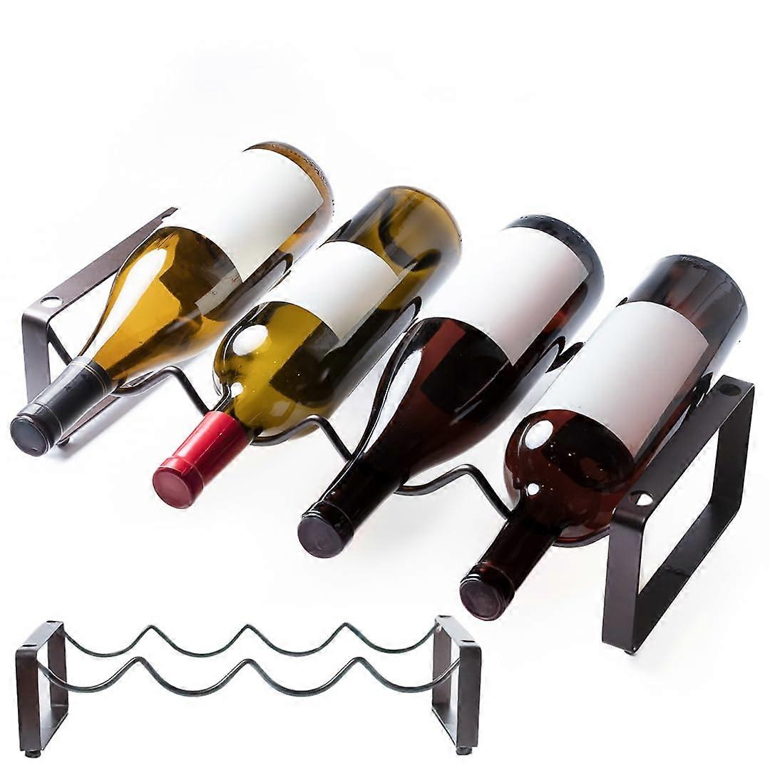 Wine Rack - Modern Free Standing Wine Bottle Holder for 12 Bottles - Ideal Wine Organizer and Storage