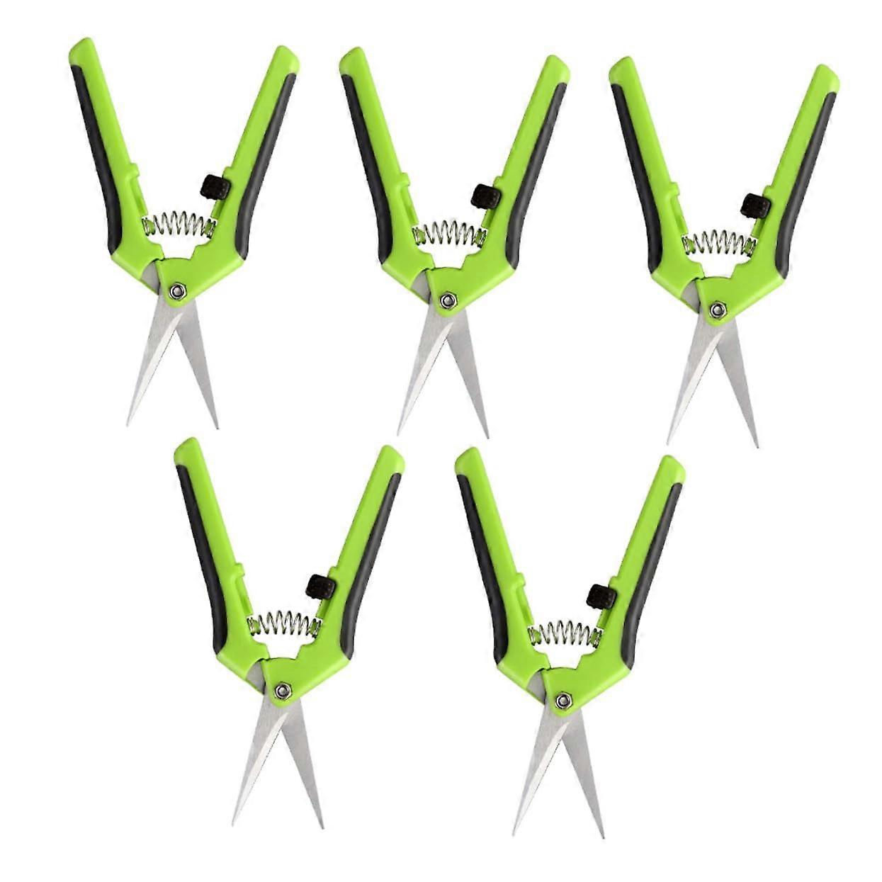 Professional Garden Pruning Shears 5pcs Plastic Handle Scissors Scissors Pruning Gardening for Bonsai Plant Trimming Pruning