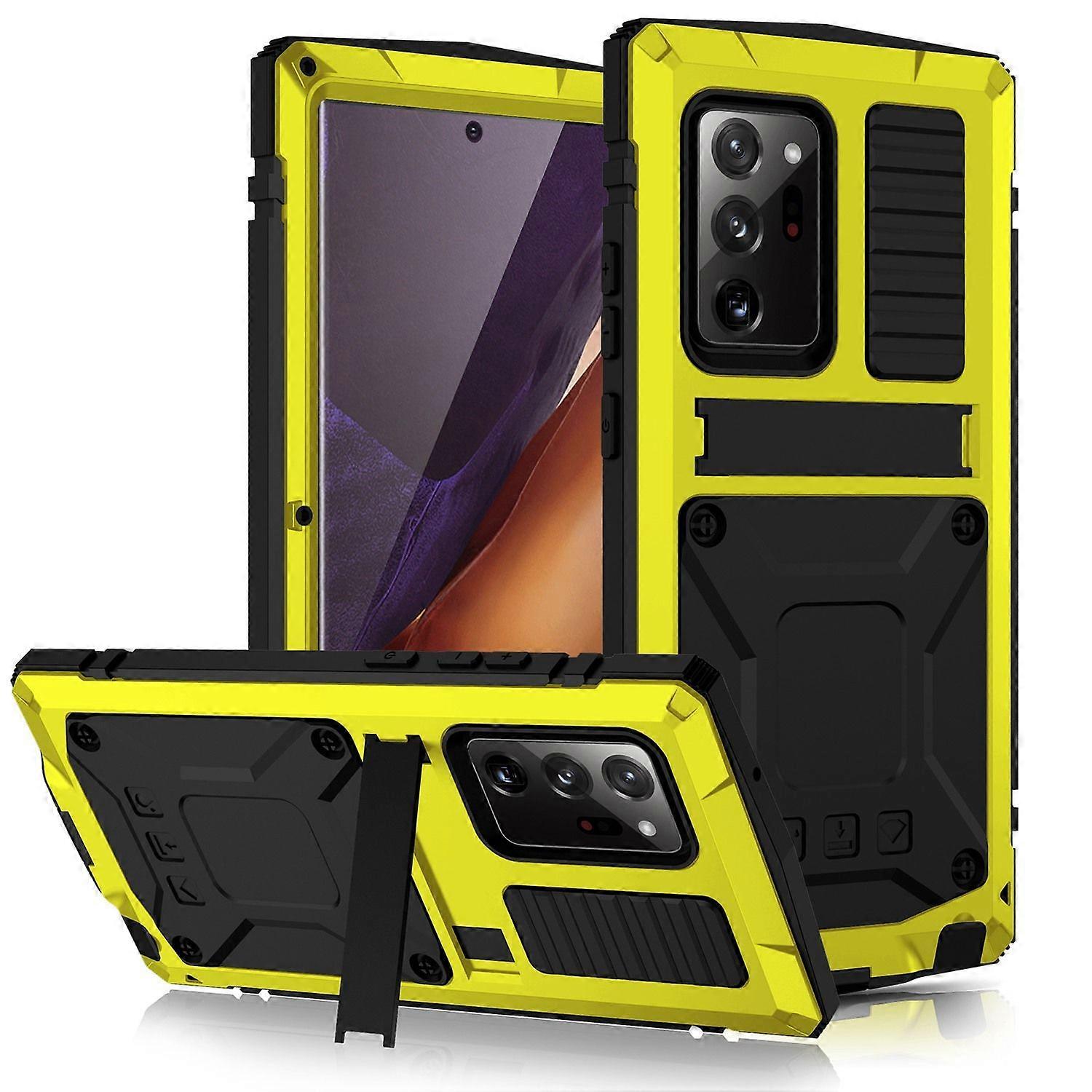 for Galaxy Note20 Ultra Case Cover for Note 20 U Shockproof Bumper Smooth Armor Phone Case Yellow