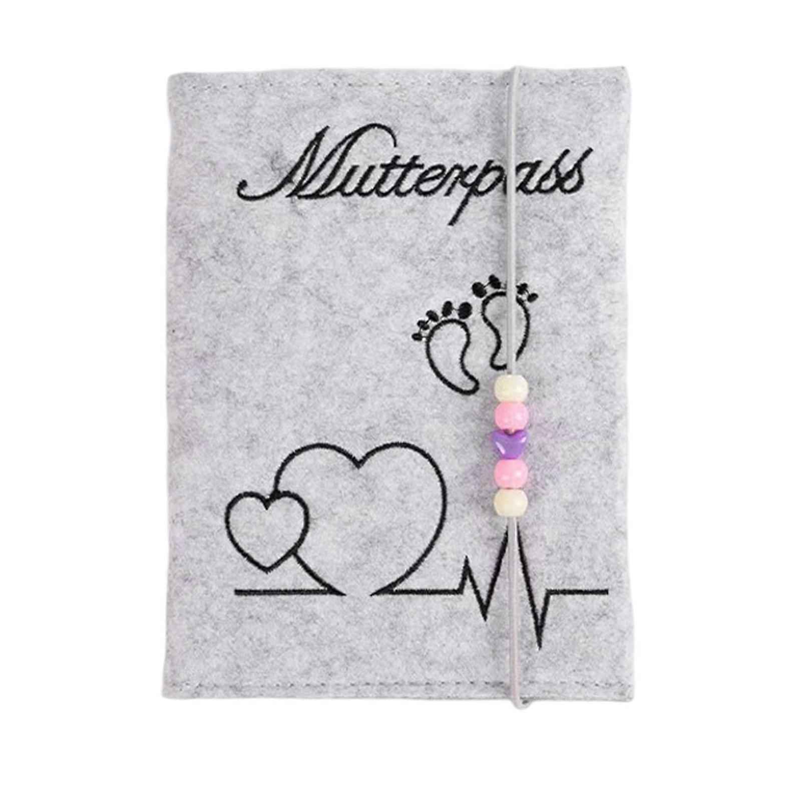 Felt postcard holder - grey.