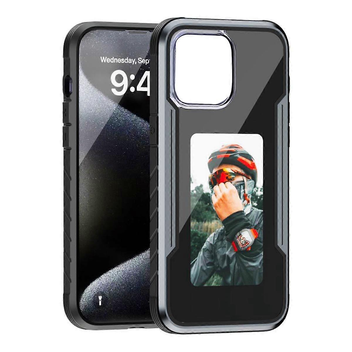 Smart NFC EInk Screen DIY Phone Case Custom Refesh Screen Display Mobile Phone Case Cover for IPhon