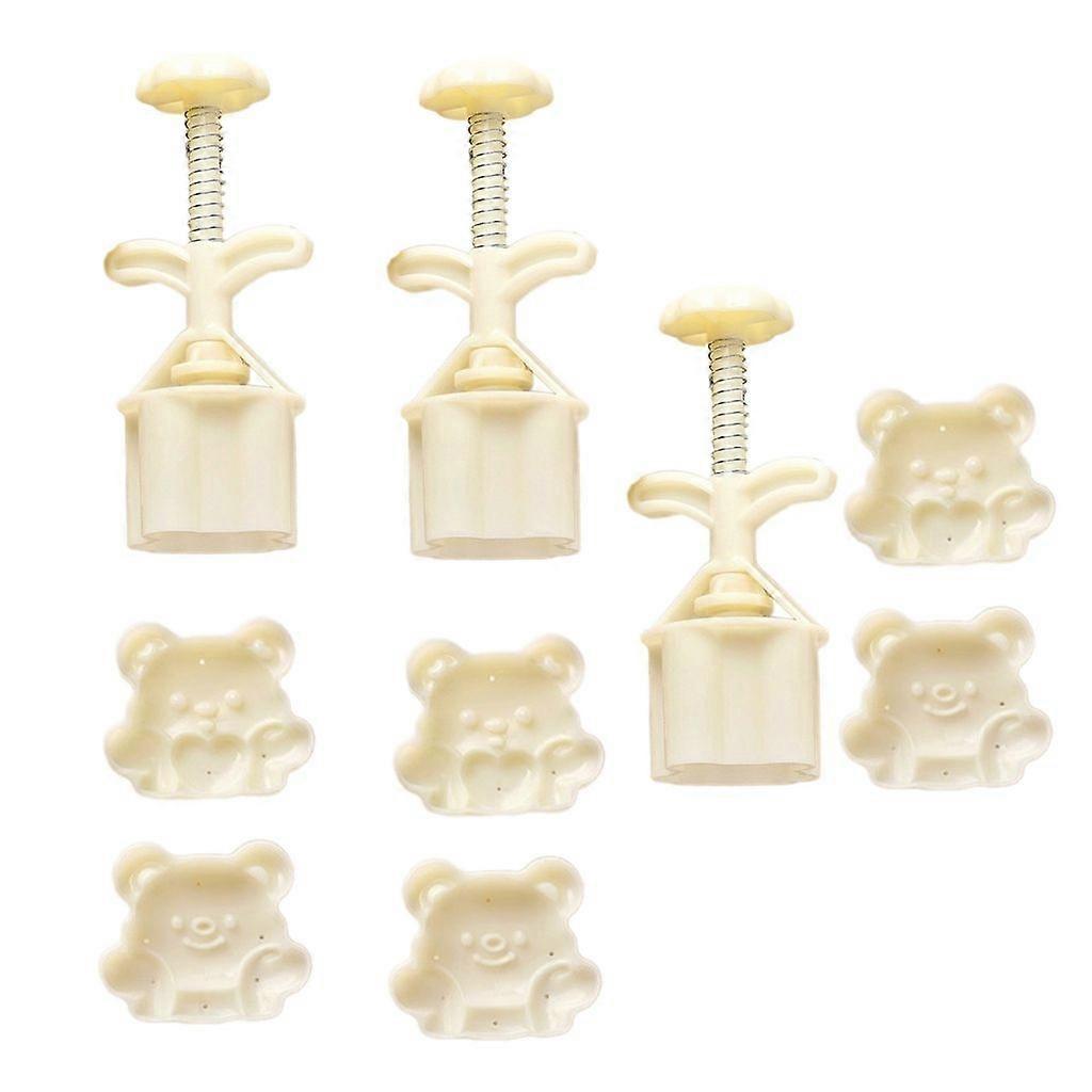 Dessert Shaping Tool Bear Shape Stamping Molds Dessert Press Tool ABS Texture