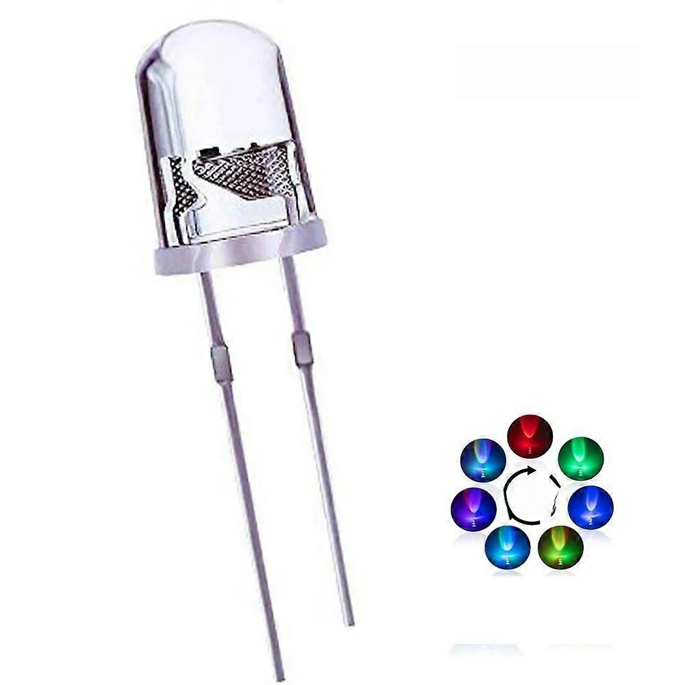 5mm 50/100pcs Mixed Color LED Diode Kit Transparent Flashing Lamp with 2 Pins Slow and Fast Speed