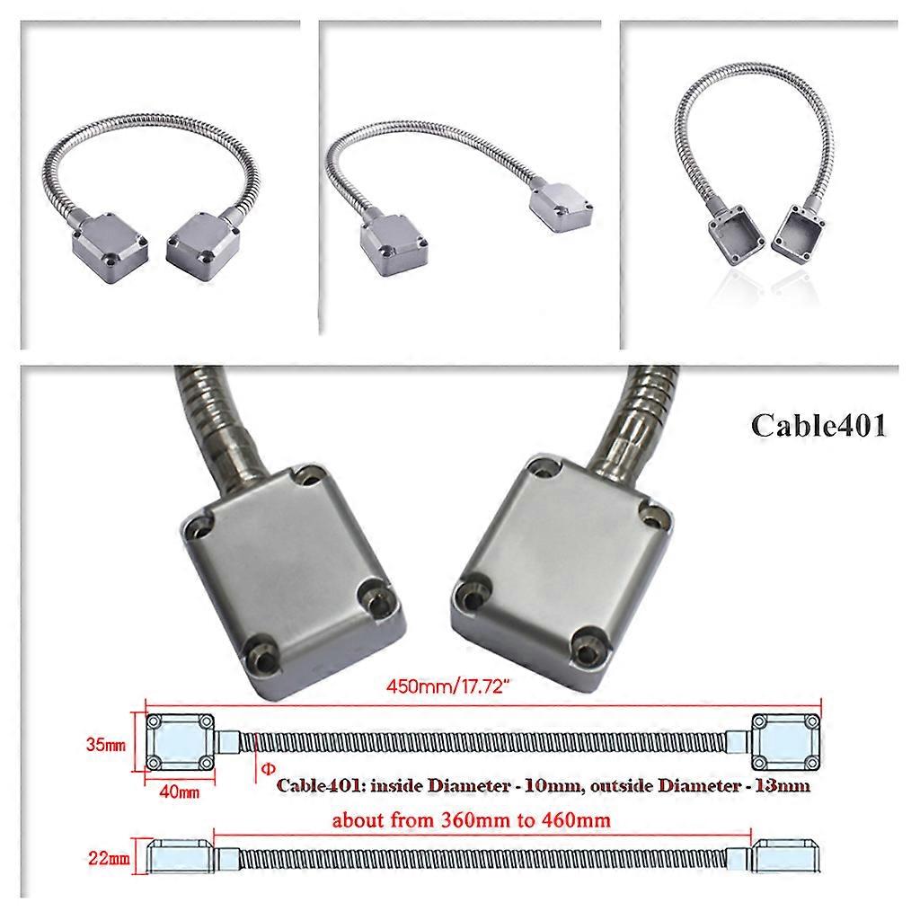 Stainless Steel Exposed Mounting Sleeve Access Wire Protector for Access Control System Video Line Door Lock B