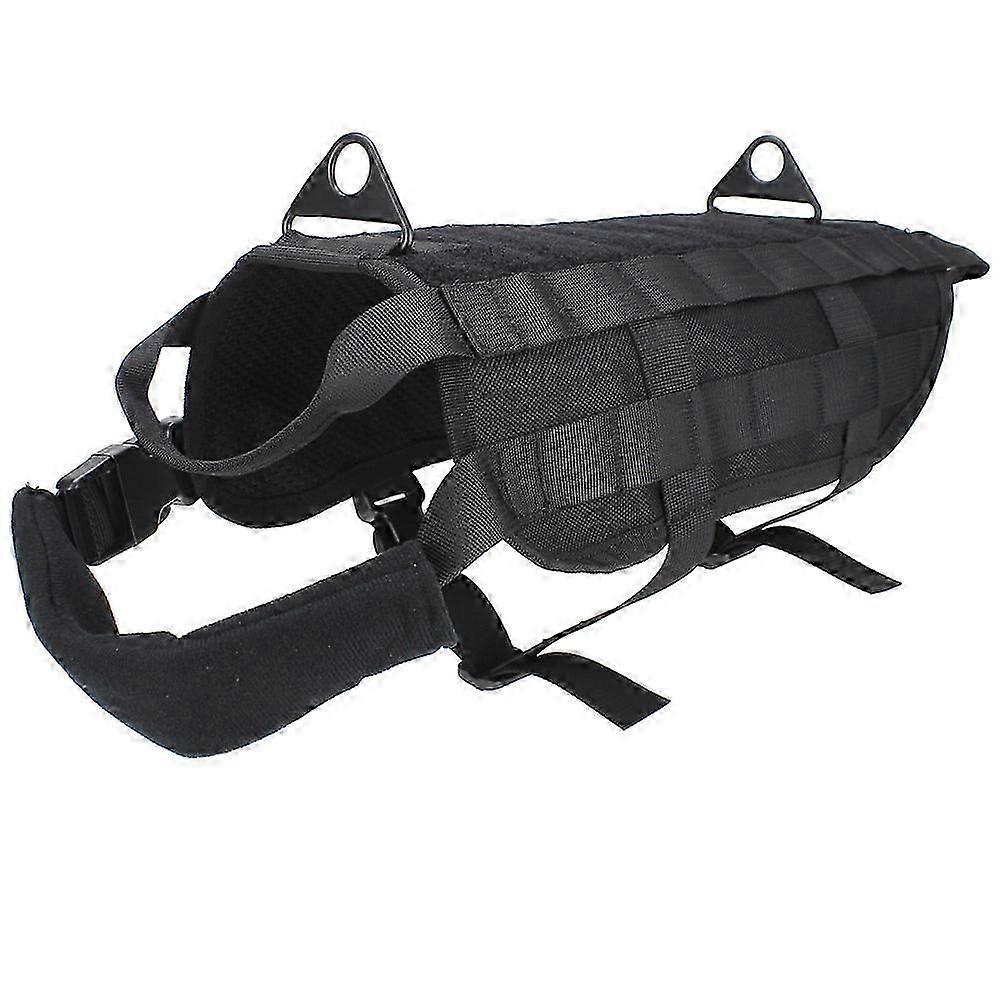 Tactical Dog Vest Training Pets Harness Military Molle Vest with Pulling Handle for Both Small and Large Dogs