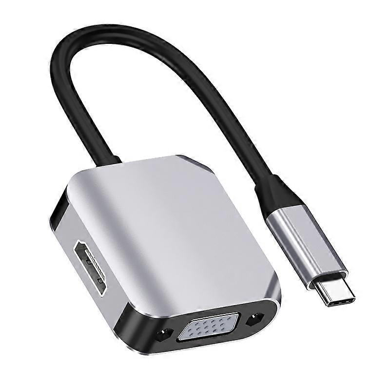 HW-6002 2 In 1 Type-C / USB-C Adapter HW-6002