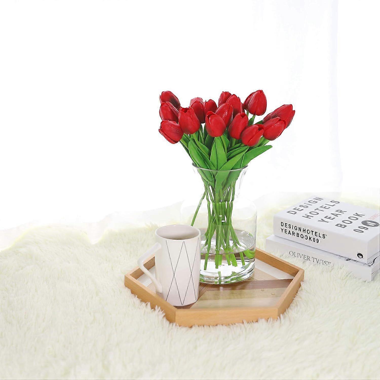 20pcs Artificial Tulips for Home Garden