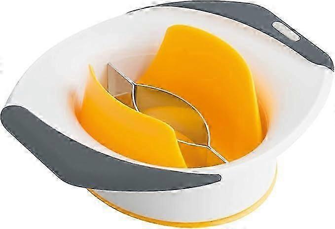 Slice & Peel 3-in-1 Mango Slicer, Peeler & Pit Remover Tool - Mango Cutter with Stainless Steel Microblades - Dishwasher-Safe Fruit Slicer