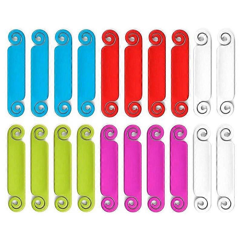 20個のケーブルタグケーブル管理タグマルチカラーケーブルラベルUSBコンピューター電話充電器用コード識別タグ